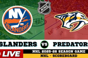 🔴LIVE : Nashville Predators Vs New York Islanders | NHL 2026 | NHL Live SCOREBOARD