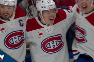 Canadiens' Cole Caufield Converts Off Feed From Nick Suzuki For Go-Ahead Goal