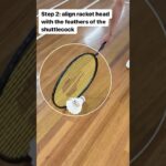 Pickup the shuttle like a PRO 🏸💪 #badmintonpro #badmintontip #badmintonaddict