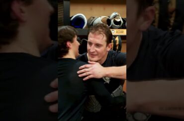 Cookie Gets Postgame Helmet