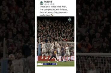 Lionel Messi best Free Kick against Liverpool #messi