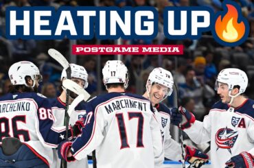 On a 5 game heater! 🔥 | Blue Jackets Postgame Media