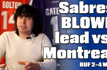 Sabres win streak ends after losing lead to Montreal, what does this mean | Sabres 2 Canadiens 4