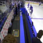 Nick Robertson nearly broke tradition by knocking over the puck pyramid during warmups 😅