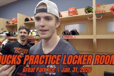 Troy Terry, Mason McTavish with injury updates, Olympic memories | Ducks Practice Report 1/31