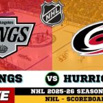 🔴LIVE : Los Angeles Kings Vs Carolina Hurricanes | NHL 2026 | NHL Live SCOREBOARD