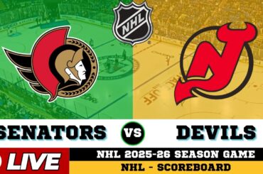 🔴LIVE : New Jersey Devils Vs Ottawa Senators | NHL 2026 | NHL Live SCOREBOARD | Feb 1 2026