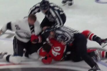 Corey Perry ne laisse pas le choix à Jordan Martinook de se battre avec lui