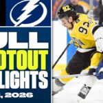 Boston Bruins at Tampa Bay Lightning | FULL Shootout Highlights - February 1, 2026