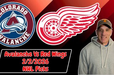 Detroit Red Wings vs Colorado Avalanche 2/2/2026 NHL Picks | Jason Sharpe NHL Predictions