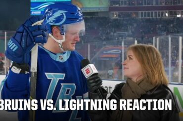 Stadium Series Reaction 🍿 Jake Guentzel talks Tampa Bay's comeback | ESPN NHL