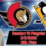 Ottawa Senators vs Pittsburgh Penguins 2/2/2026 NHL Picks | Jason Sharpe NHL Predictions