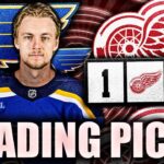 HUGE REPORT: DETROIT RED WINGS TRADING THEIR 1ST ROUND PICK THIS YEAR? JUSTIN FAULK, PHILIP BROBERG?
