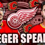DARREN DREGER SPEAKS ON RED WINGS BLOCKBUSTER TRADE WITH THE FLAMES: WEEGAR & KADRI TO DETROIT?