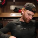 Brown, Dillon and Coach Keefe following practice on Monday