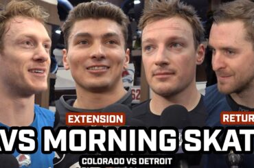 Devon Toews on Injury RETURN & Avs EXCITED For Malinski's Extension & More Before Game vs Detroit