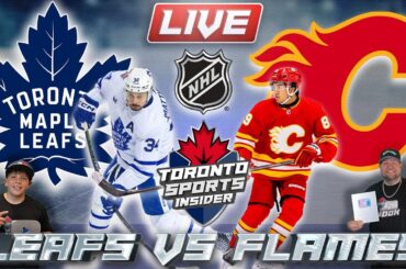 Toronto Maple Leafs vs Calgary Flames LIVE 🔴 | NHL LIVE Stream Reaction & Play By Play