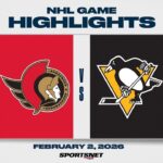 NHL Highlights | Senators vs. Penguins - February 2, 2026