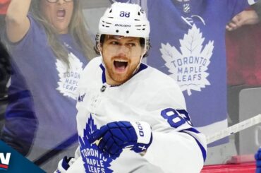 Maple Leafs' William Nylander Buries Breakaway Goal In Opening Minute Vs. Flames