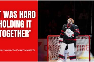 Linus Ullmark discusses his emotional return back to lineup.