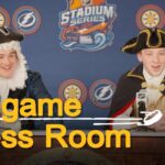 Nikita Zadorov and Mason Lohrei talk about the team's Patriot inspired arrival outfits.