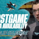 Postgame at CHI (2/2): Celebrini