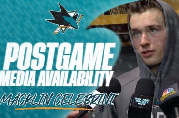 Postgame at CHI (2/2): Celebrini