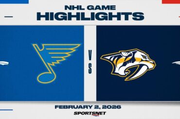 NHL Highlights | Blues vs. Predators - February 2, 2026