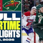 Montreal Canadiens at Minnesota Wild | FULL Overtime Highlights - February 2, 2026