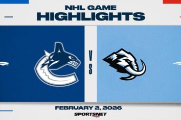 NHL Highlights | Canucks vs. Mammoth - February 2, 2026