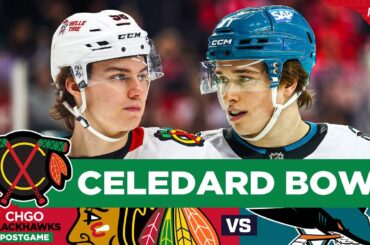 BLACKHAWKS POSTGAME: Bedard Ends PP Drought, Chicago Scores SIX in Win over SJS | CHGO Blackhawks