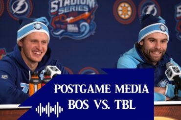 Stadium Series Postgame Media vs BOS