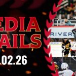 Claude Giroux, Shane Pinto, Michael Amadio, Tim Stützle, Travis Green Postgame Media vs PIT