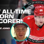 Patrick Kane 'RELIEVED' after breaking the all-time US-born points record 😮‍💨 | The Pat McAfee Show