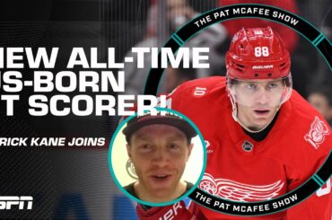 Patrick Kane 'RELIEVED' after breaking the all-time US-born points record 😮‍💨 | The Pat McAfee Show