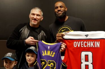 Ovechkin, LeBron swap Jerseys 🐐 🤝 🐐