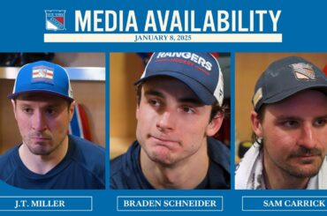 NYR vs BUF: J.T. Miller, Braden Schneider and Sam Carrick Postgame Media Availability | Jan. 8, 2026