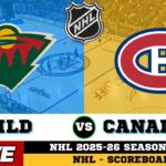 Montreal Canadiens Vs Minnesota Wild | NHL 2026 | NHL Live SCOREBOARD | Feb 3 2026