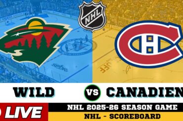 Montreal Canadiens Vs Minnesota Wild | NHL 2026 | NHL Live SCOREBOARD | Feb 3 2026