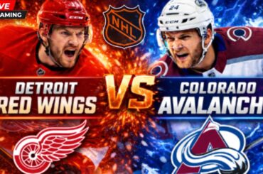 Detroit Red Wings vs Colorado Avalanche: NHL Live Play by Play and Watch Party