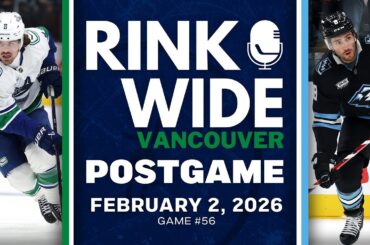 RINK WIDE POST-GAME: Vancouver Canucks at Utah Mammoth | Game #56 - Feb. 2, 2026