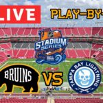 LIVE: Boston Bruins VS Tampa Bay Lightning STADIUM SERIES PART 2 Commentary/Scoreboard! #nhlbruins