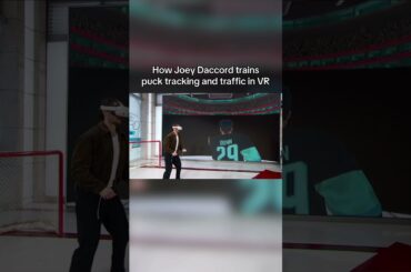 Seattle Kraken goalie uses VR 🤯 #hockey #nhl #goalie #hockeygoalie #hockeytraining #shorts #foryou