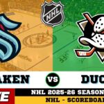 🔴LIVE : Seattle Kraken Vs Anaheim Ducks | NHL 2026 | NHL Live SCOREBOARD