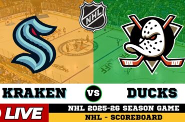 🔴LIVE : Seattle Kraken Vs Anaheim Ducks | NHL 2026 | NHL Live SCOREBOARD