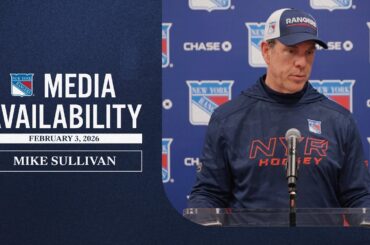NYR Practice: Mike Sullivan Media Availability | Feb. 3, 2026