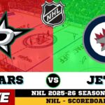 Winnipeg Jets Vs Dallas Stars | NHL 2026 | NHL Live SCOREBOARD | Feb 3 2026
