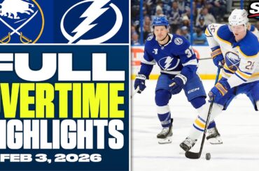 Buffalo Sabres at Tampa Bay Lightning | FULL Overtime Highlights - February 3, 2026