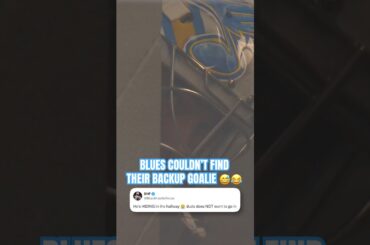 Joel Hofer didn’t want to go in for Jordan Binnington down 7-2 💀