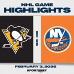 NHL Highlights | Penguins vs. Islanders - February 3, 2026